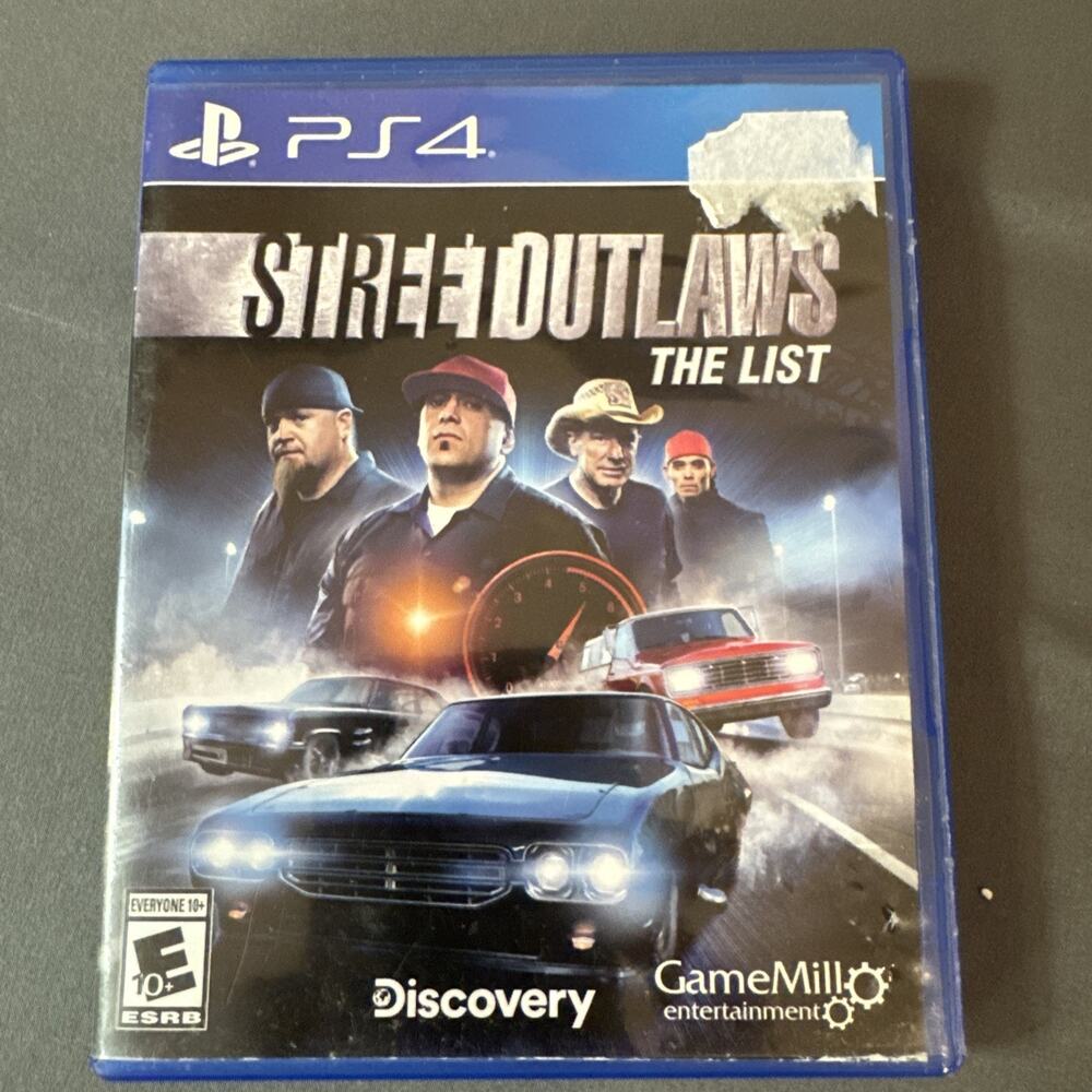 Street Outlaws: The List (Sony PlayStation 4 PS4, 2019)